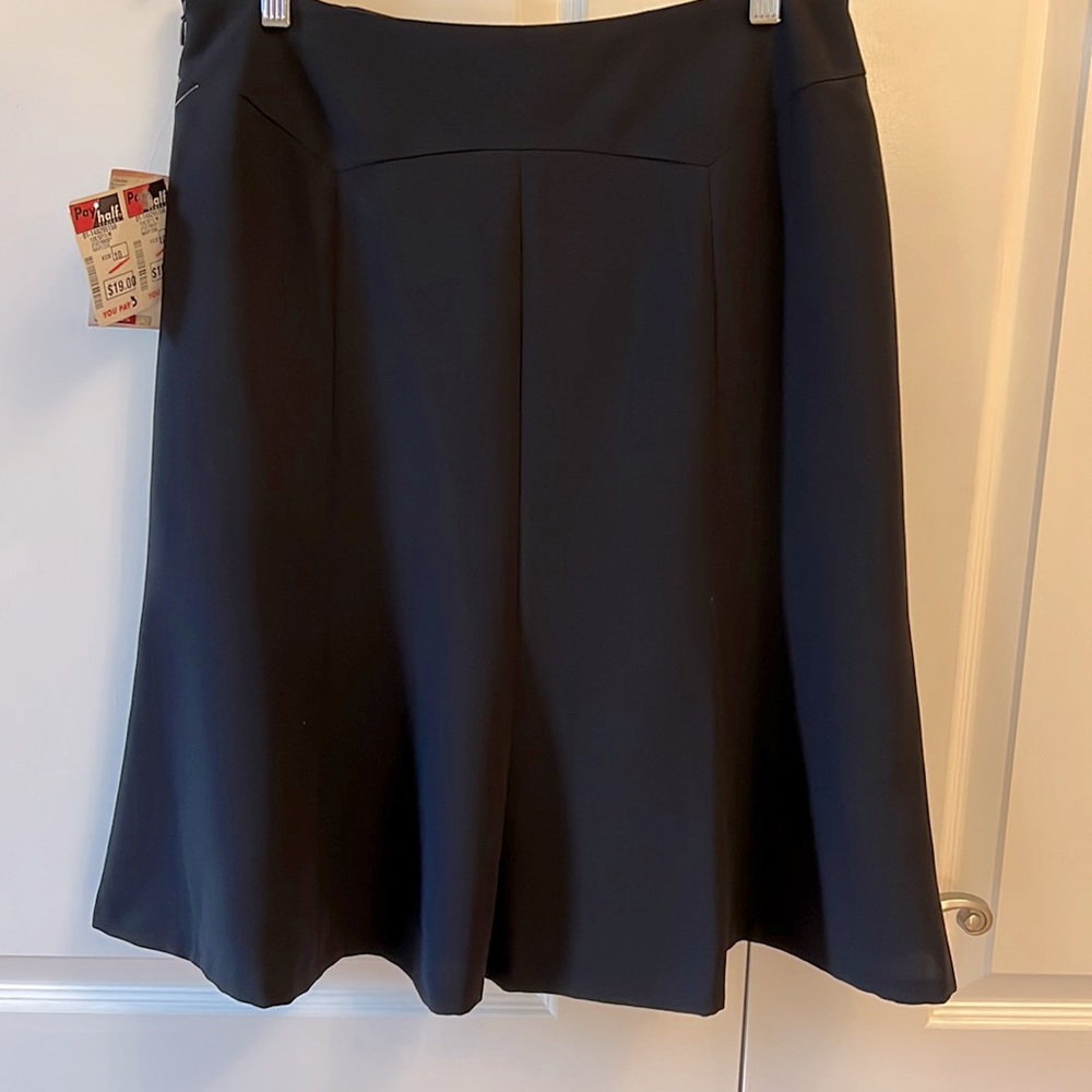 Simple black skirt with a side zipper